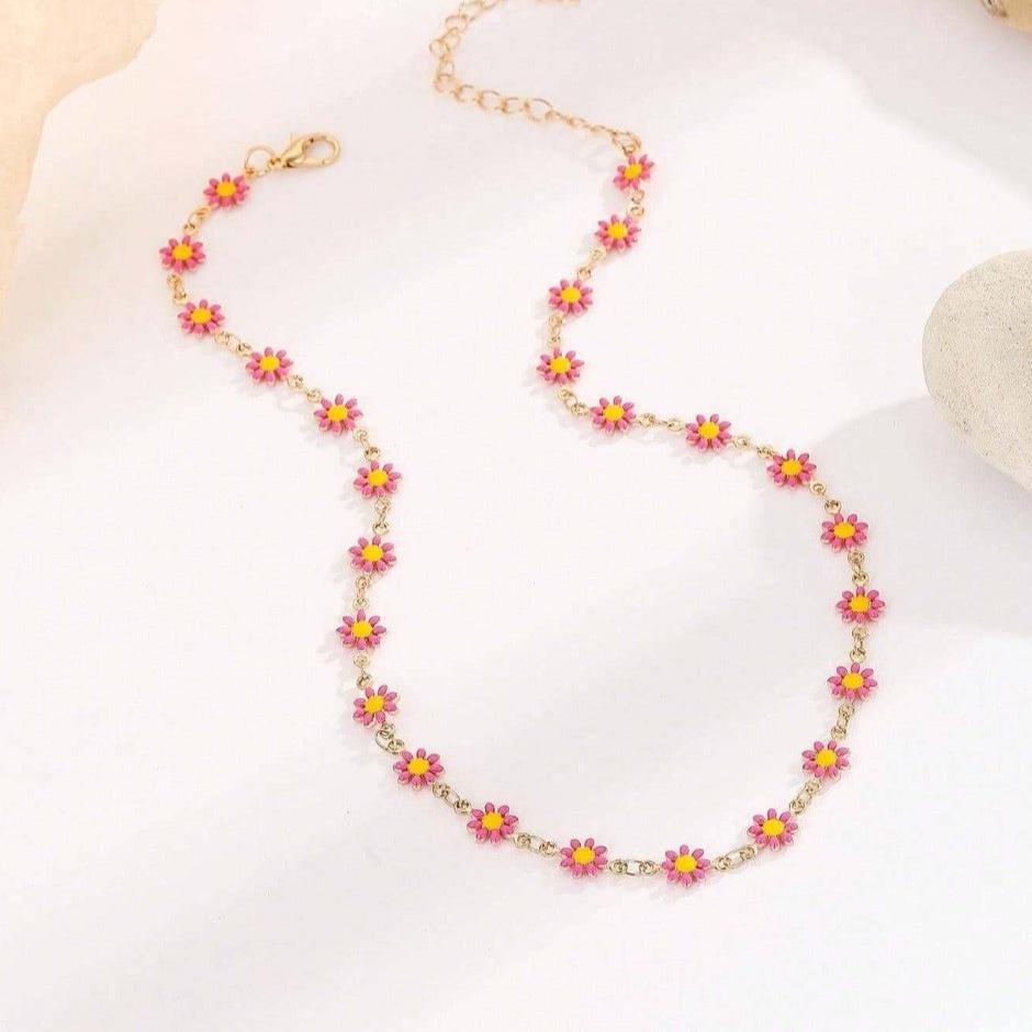 Pink Floral Drop