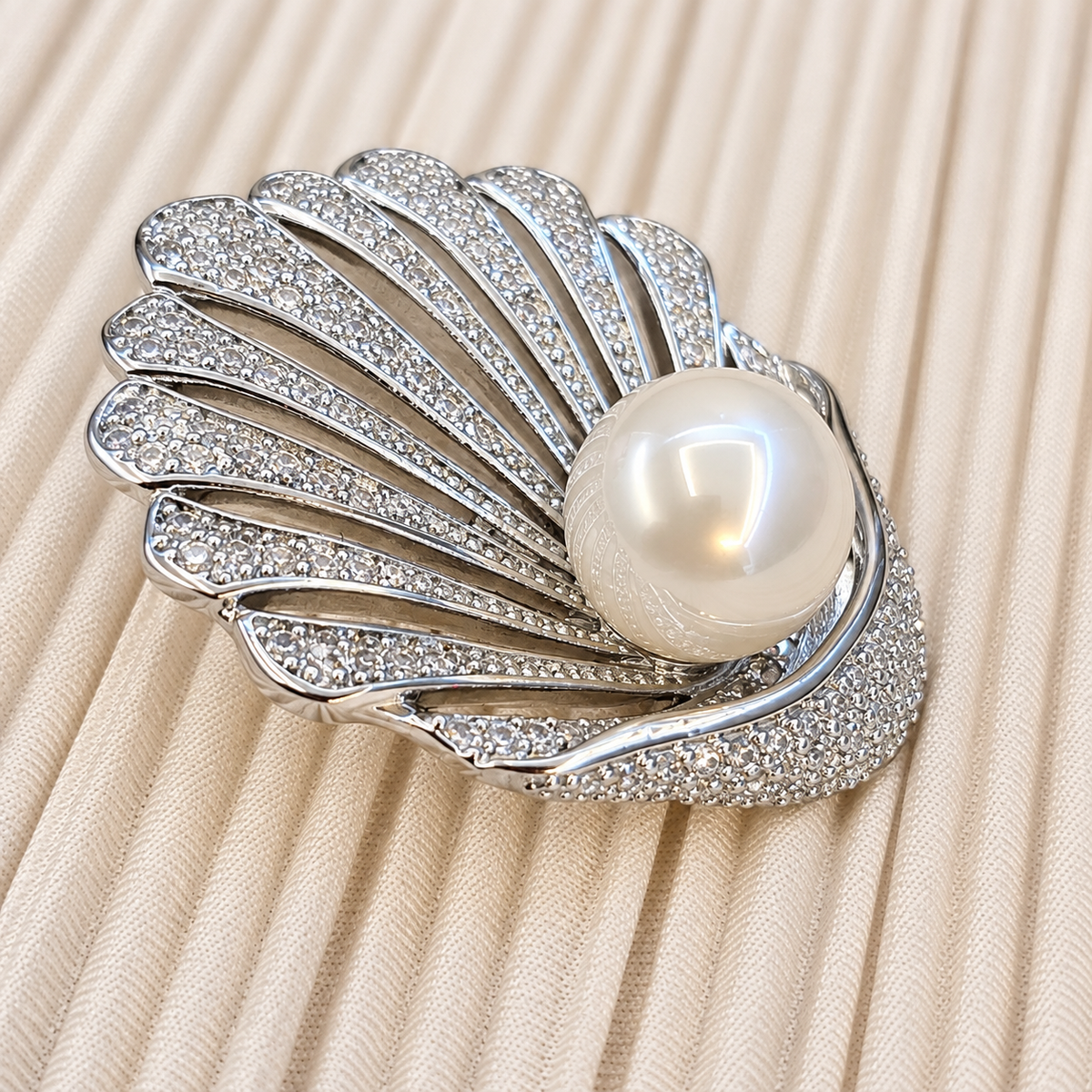 Pearl Shell Glam Earrings