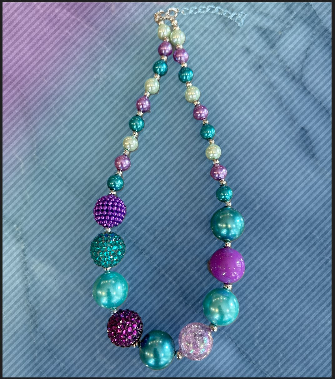 Purple And Green Bubble Gum