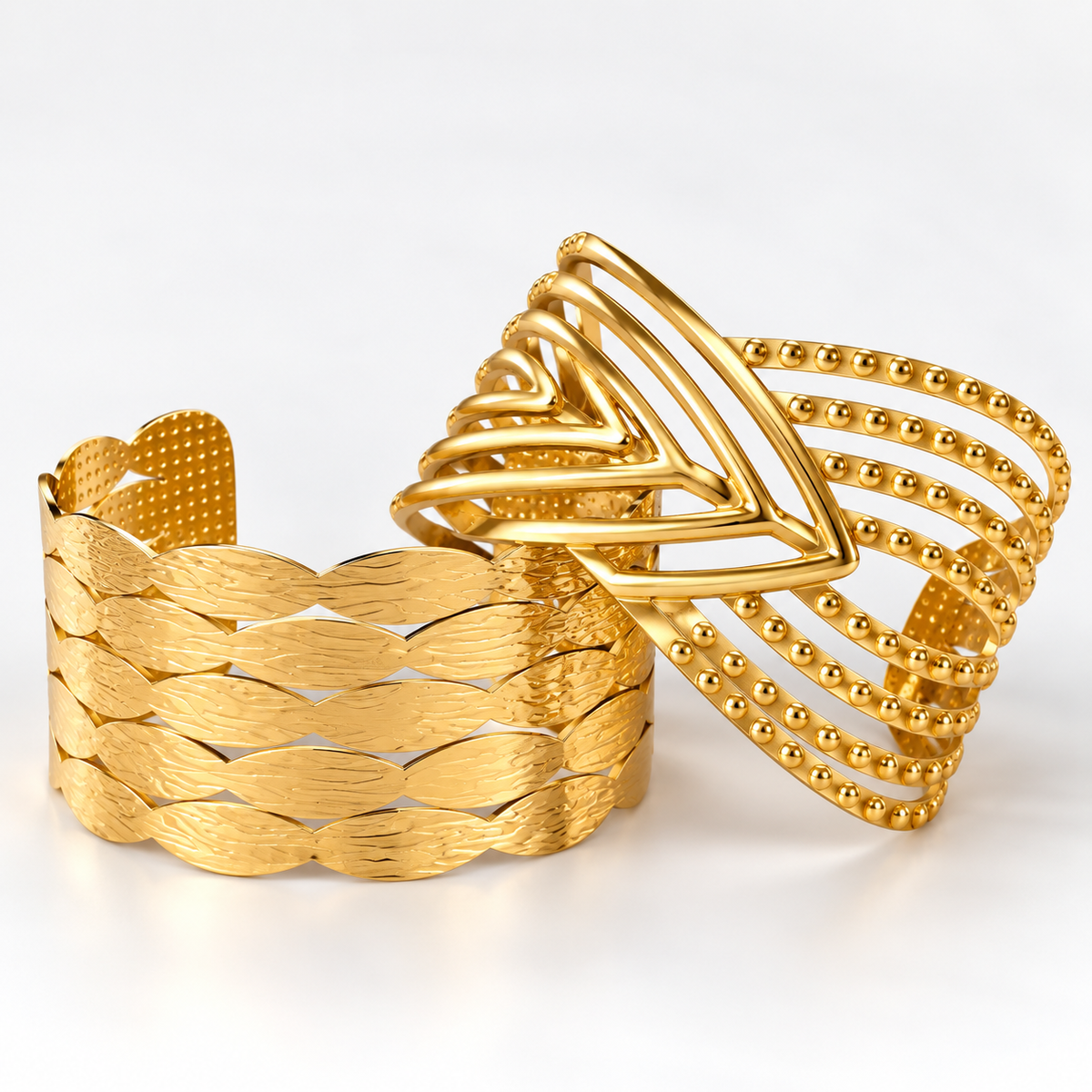 Golden Cuff Set of 2