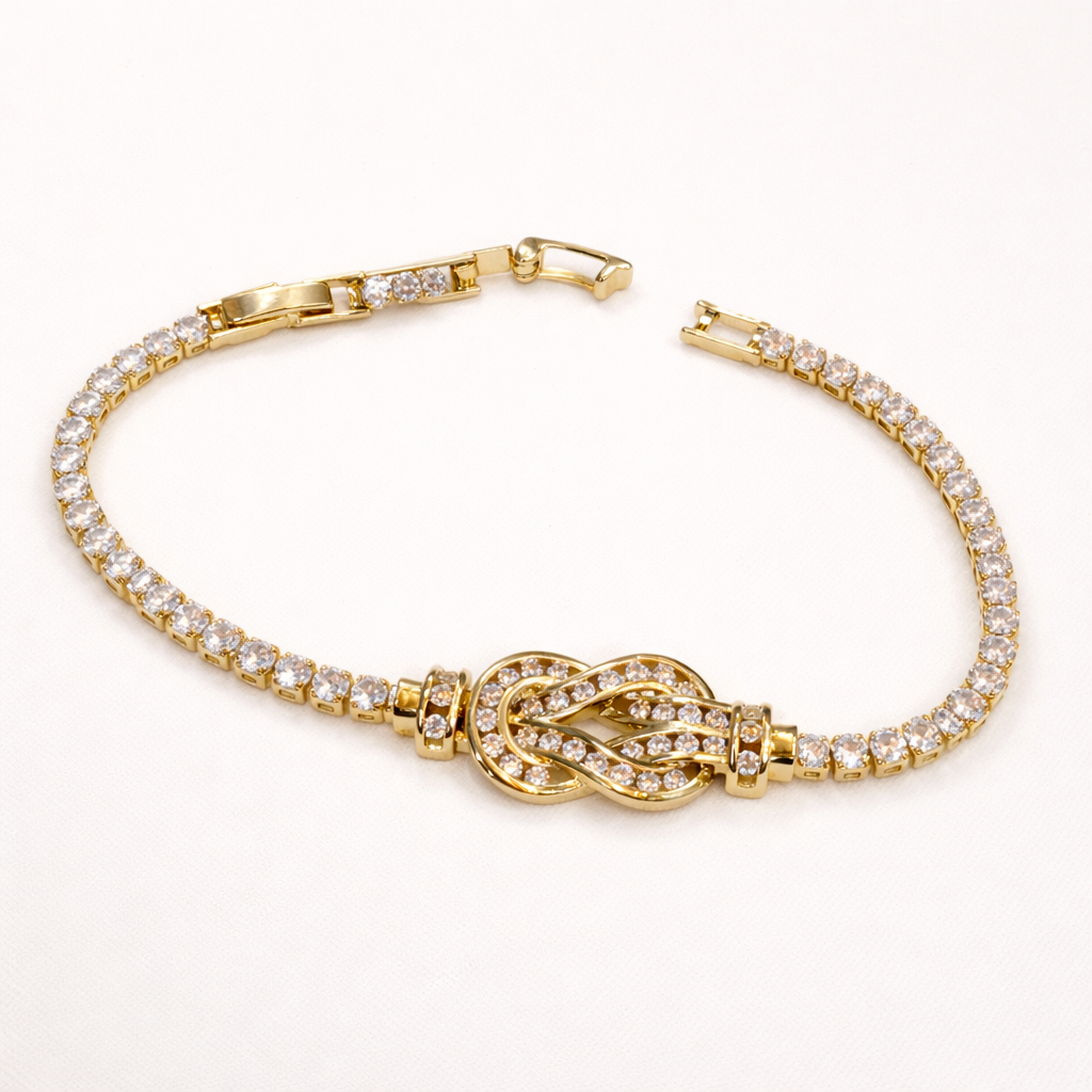 Eternal Knot Luxe Tennis Bracelet