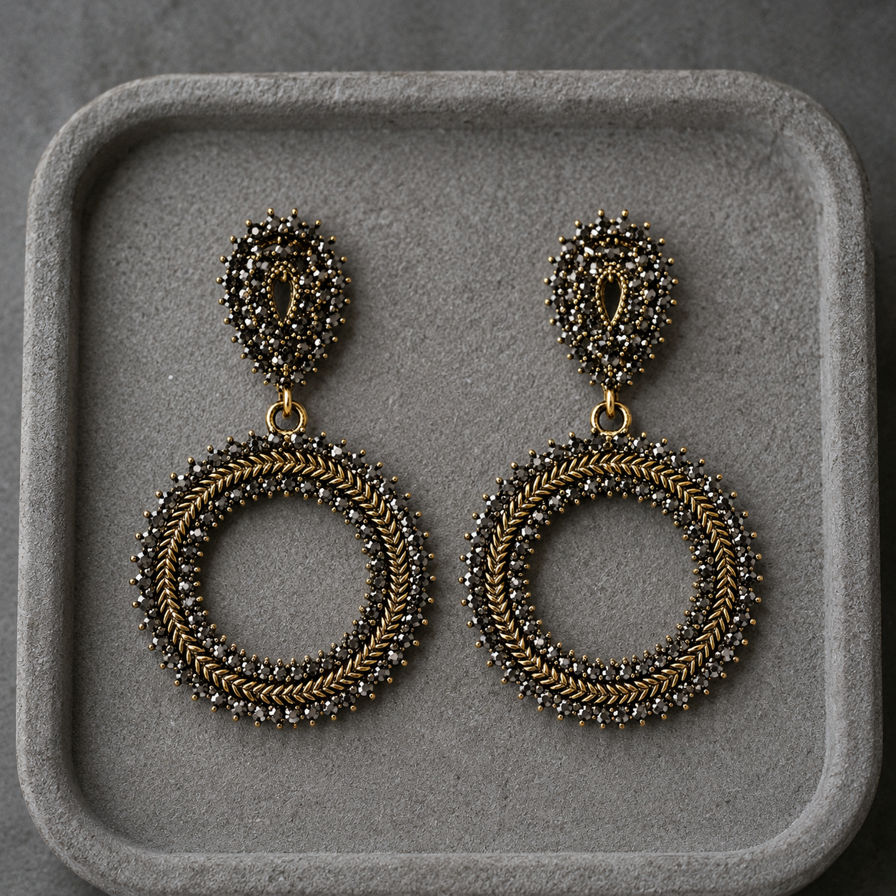 Halo Antique  Earrings