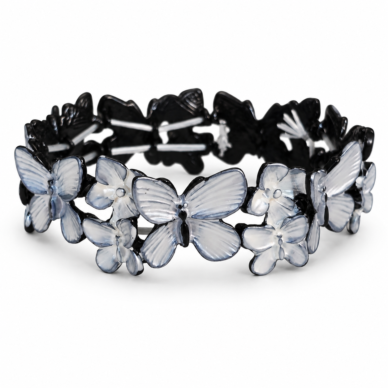 Midnight Butterfly Stretch Bracelet