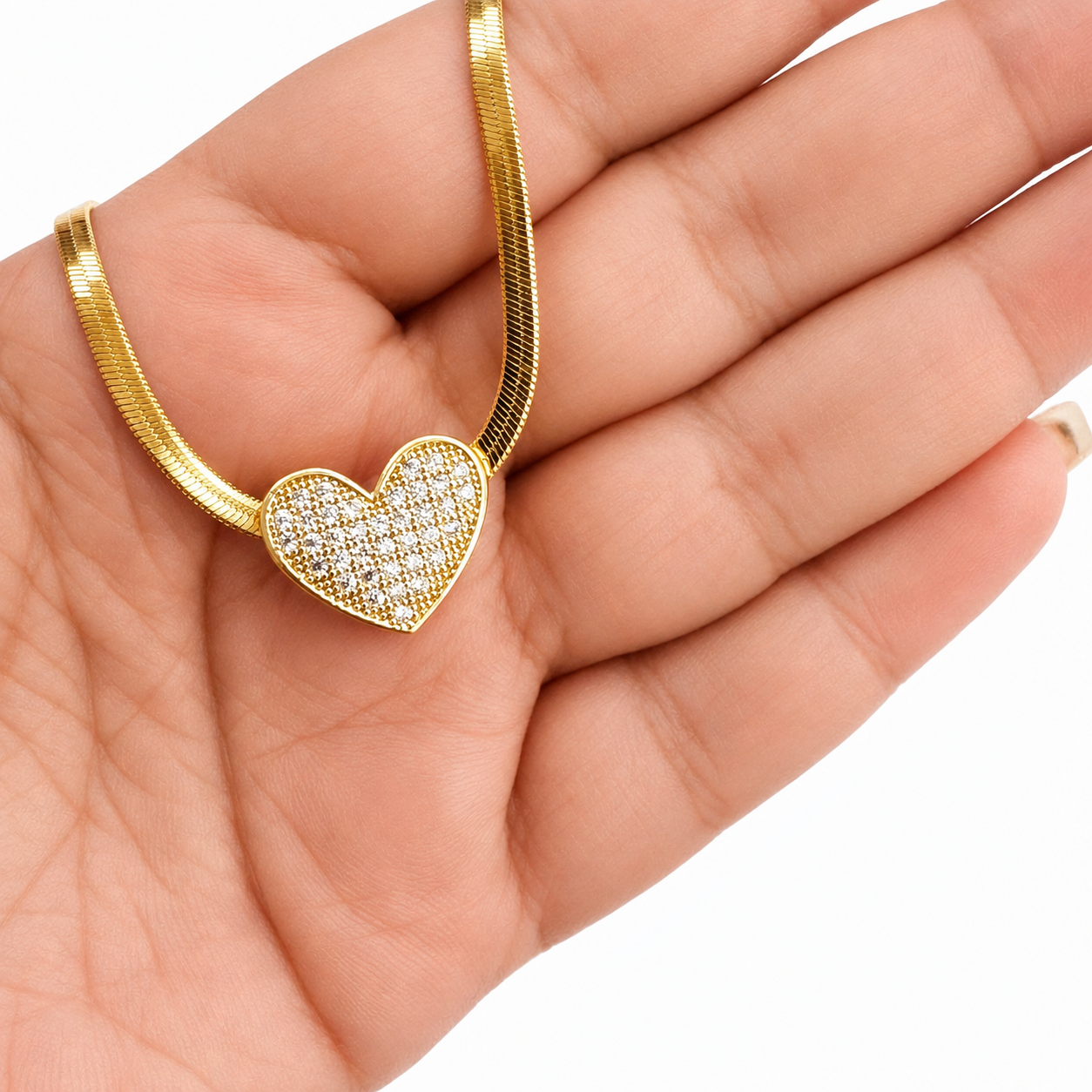 Dazzling Heart Pendant Necklace