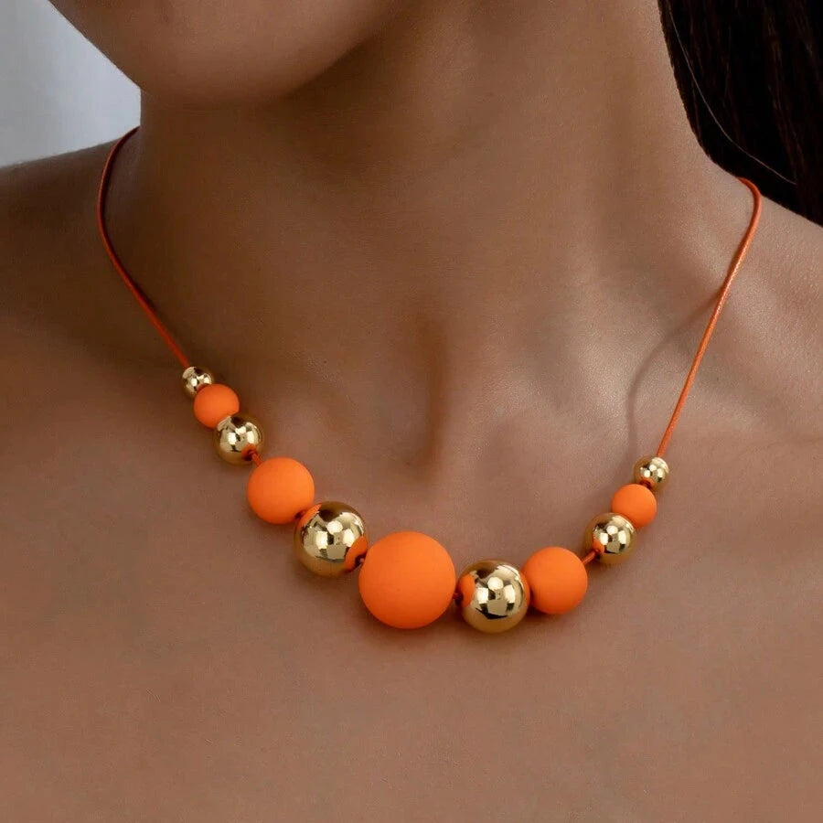 Sunburst Bead Necklace