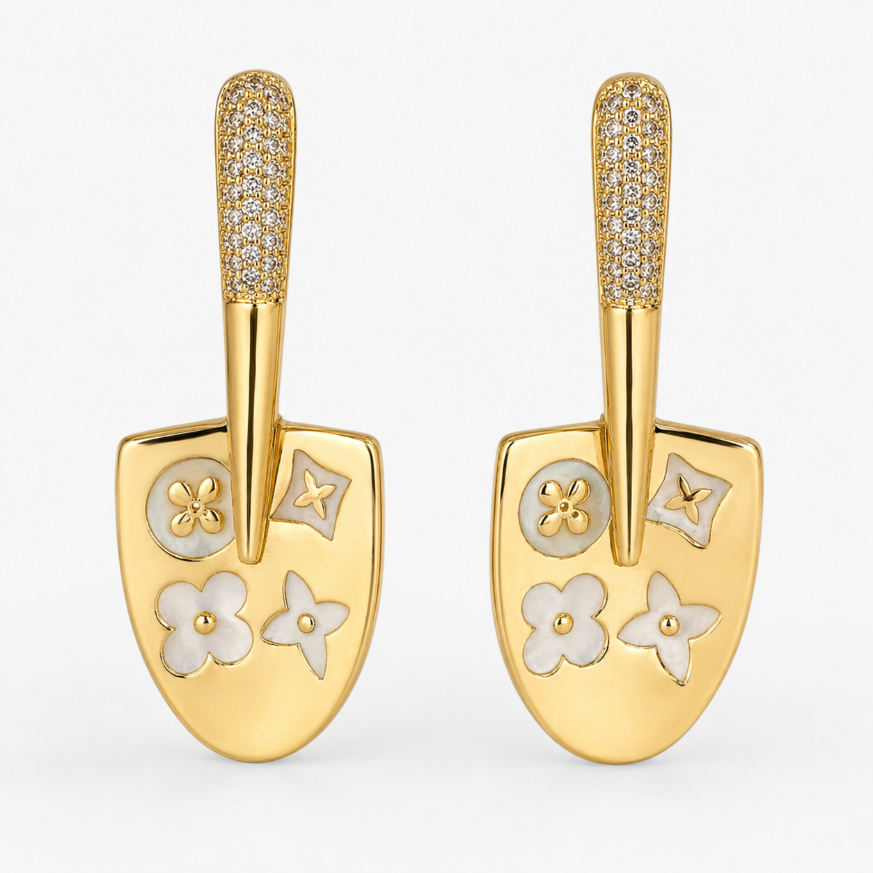 Celeste Flora Gold Minimalist Earrings